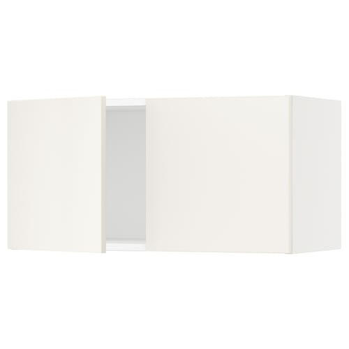 SEKTION Gabin pared 2 puertas c/ estantes, blanco/Veddinge blanco, 76x37x38 cm