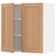 SEKTION Gabin pared 2 puertas c/ estantes, blanco/Vedhamn roble, 76x37x76 cm
