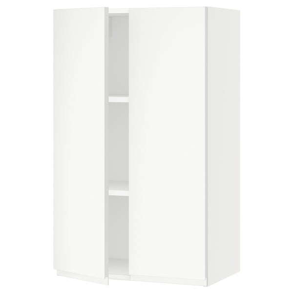 SEKTION Gabin pared 2 puertas c/ estantes, blanco/Voxtorp blanco mate, 61x37x102 cm