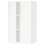 SEKTION Gabin pared 2 puertas c/ estantes, blanco/Voxtorp blanco mate, 61x37x102 cm