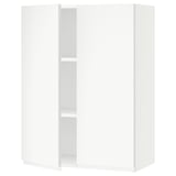 SEKTION Gabin pared 2 puertas c/ estantes, blanco/Voxtorp blanco mate, 76x37x102 cm