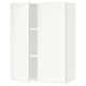 SEKTION Gabin pared 2 puertas c/ estantes, blanco/Voxtorp blanco mate, 76x37x102 cm