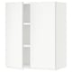 SEKTION Gabin pared 2 puertas c/ estantes, blanco/Voxtorp blanco mate, 61x37x76 cm