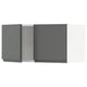 SEKTION Gabin pared 2 puertas c/ estantes, blanco/Voxtorp gris oscuro, 76x37x38 cm