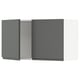 SEKTION Gabin pared 2 puertas c/ estantes, blanco/Voxtorp gris oscuro, 91x37x51 cm
