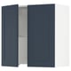 SEKTION Gabin pared 2 puertas p/ campana, blanco Axstad/mate azul, 76x37x76 cm
