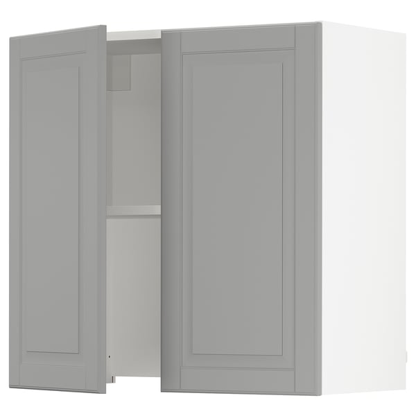 SEKTION Gabin pared 2 puertas p/ campana, blanco/Bodbyn gris, 76x37x76 cm