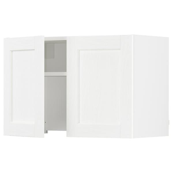 SEKTION Gabin pared 2 puertas p/ campana, blanco Enköping/blanco efecto madera, 76x37x51 cm