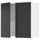 SEKTION Gabin pared 2 puertas p/ campana, blanco/Nickebo Carbón mate, 76x37x76 cm