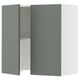 SEKTION Gabin pared 2 puertas p/ campana, blanco/Nickebo Verde grisáceo mate, 76x37x76 cm