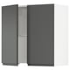 SEKTION Gabin pared 2 puertas p/ campana, blanco/Voxtorp gris oscuro, 76x37x76 cm