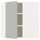 SEKTION Gabin pared esquina 1 puerta c/ests, blanco/Havstorp gris claro, 66x37x76 cm