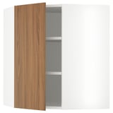 SEKTION Gabin pared esquina 1 puerta c/ests, blanco/Tistorp Efecto nogal café, 66x37x76 cm