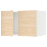SEKTION Gabin sup p/ refrigerador 2 puertas, blanco/Askersund efecto fresno claro, 76x61x51 cm