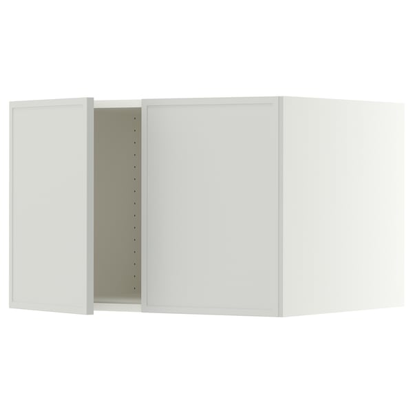 SEKTION Gabin sup p/ refrigerador 2 puertas, blanco/Aspudden gris claro, 76x61x51 cm