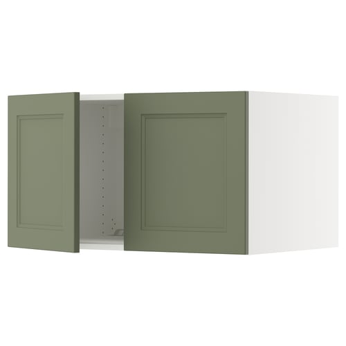 SEKTION Gabin sup p/ refrigerador 2 puertas, blanco/Axstad verde grisáceo, 91x61x51 cm