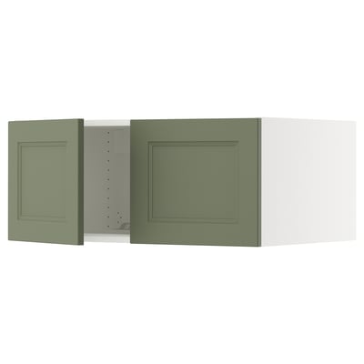 SEKTION Gabin sup p/ refrigerador 2 puertas, blanco/Axstad verde grisáceo, 91x61x38 cm
