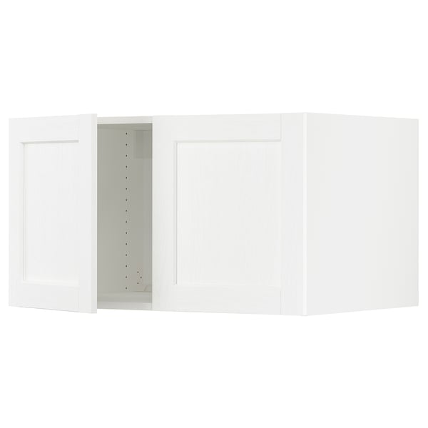 SEKTION Gabin sup p/ refrigerador 2 puertas, blanco Enköping/blanco efecto madera, 91x61x51 cm