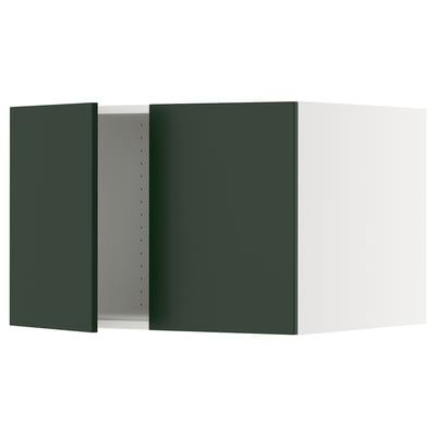 SEKTION Gabin sup p/ refrigerador 2 puertas, blanco/Havstorp Verde oscuro, 76x61x51 cm