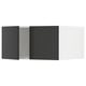SEKTION Gabin sup p/ refrigerador 2 puertas, blanco/Nickebo Carbón mate, 76x61x38 cm