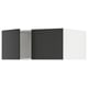 SEKTION Gabin sup p/ refrigerador 2 puertas, blanco/Nickebo Carbón mate, 91x61x38 cm