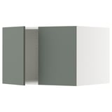 SEKTION Gabin sup p/ refrigerador 2 puertas, blanco/Nickebo Verde grisáceo mate, 76x61x51 cm