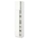 SEKTION Gabinete alto 2 puertas 5 cajones, blanco/Vallstena blanco, 46x37x203 cm