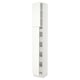 SEKTION Gabinete alto 2 puertas 5 cajones, blanco/Vallstena blanco, 38x37x229 cm