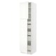 SEKTION Gabinete alto 2 puertas 5 cajones, blanco/Vallstena blanco, 61x61x229 cm