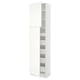 SEKTION Gabinete alto 2 puertas 5 cajones, blanco/Vallstena blanco, 61x37x229 cm