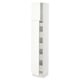 SEKTION Gabinete alto 2 puertas 5 cajones, blanco/Vallstena blanco, 38x37x203 cm
