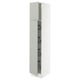 SEKTION Gabinete alto 2 puertas c/canasta, blanco/Havstorp gris claro, 38x61x203 cm