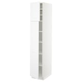 SEKTION Gabinete alto 2 puertas c/estantes, blanco/Axstad blanco mate, 38x61x203 cm