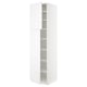 SEKTION Gabinete alto 2 puertas c/estantes, blanco/Axstad blanco mate, 61x61x229 cm