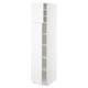 SEKTION Gabinete alto 2 puertas c/estantes, blanco/Axstad blanco mate, 46x61x203 cm