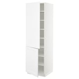 SEKTION Gabinete alto 2 puertas c/estantes, blanco/Axstad blanco mate, 61x61x203 cm
