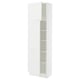 SEKTION Gabinete alto 2 puertas c/estantes, blanco/Axstad blanco mate, 61x37x203 cm
