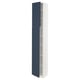 SEKTION Gabinete alto 2 puertas c/estantes, blanco Axstad/mate azul, 38x37x229 cm
