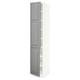 SEKTION Gabinete alto 2 puertas c/estantes, blanco/Bodbyn gris, 38x61x203 cm