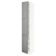 SEKTION Gabinete alto 2 puertas c/estantes, blanco/Bodbyn gris, 38x61x229 cm