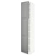 SEKTION Gabinete alto 2 puertas c/estantes, blanco/Bodbyn gris, 46x61x229 cm