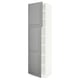 SEKTION Gabinete alto 2 puertas c/estantes, blanco/Bodbyn gris, 61x61x229 cm