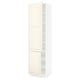 SEKTION Gabinete alto 2 puertas c/estantes, blanco/Bodbyn hueso, 61x61x229 cm