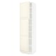 SEKTION Gabinete alto 2 puertas c/estantes, blanco/Bodbyn hueso, 61x61x229 cm