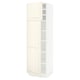 SEKTION Gabinete alto 2 puertas c/estantes, blanco/Bodbyn hueso, 61x61x203 cm