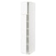 SEKTION Gabinete alto 2 puertas c/estantes, blanco Enköping/blanco efecto madera, 38x61x203 cm