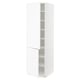 SEKTION Gabinete alto 2 puertas c/estantes, blanco Enköping/blanco efecto madera, 61x61x203 cm