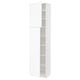 SEKTION Gabinete alto 2 puertas c/estantes, blanco Enköping/blanco efecto madera, 61x37x229 cm