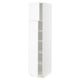 SEKTION Gabinete alto 2 puertas c/estantes, blanco Enköping/blanco efecto madera, 46x61x203 cm