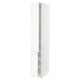 SEKTION Gabinete alto 2 puertas c/estantes, blanco Enköping/blanco efecto madera, 38x61x229 cm